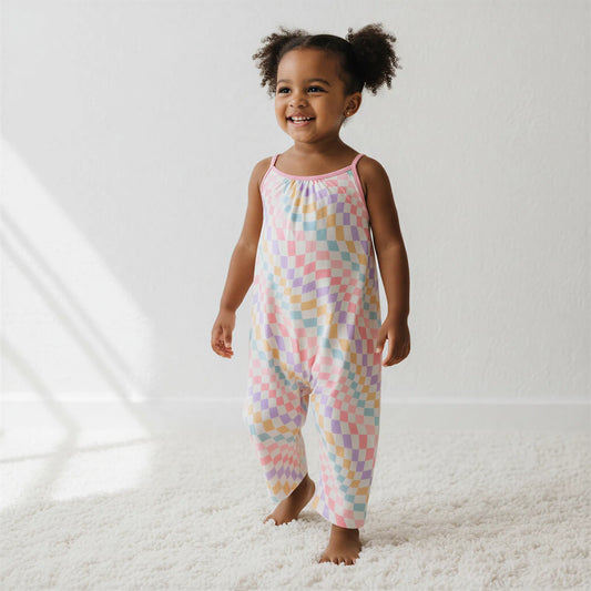Pastel Checks Jumpsuit
