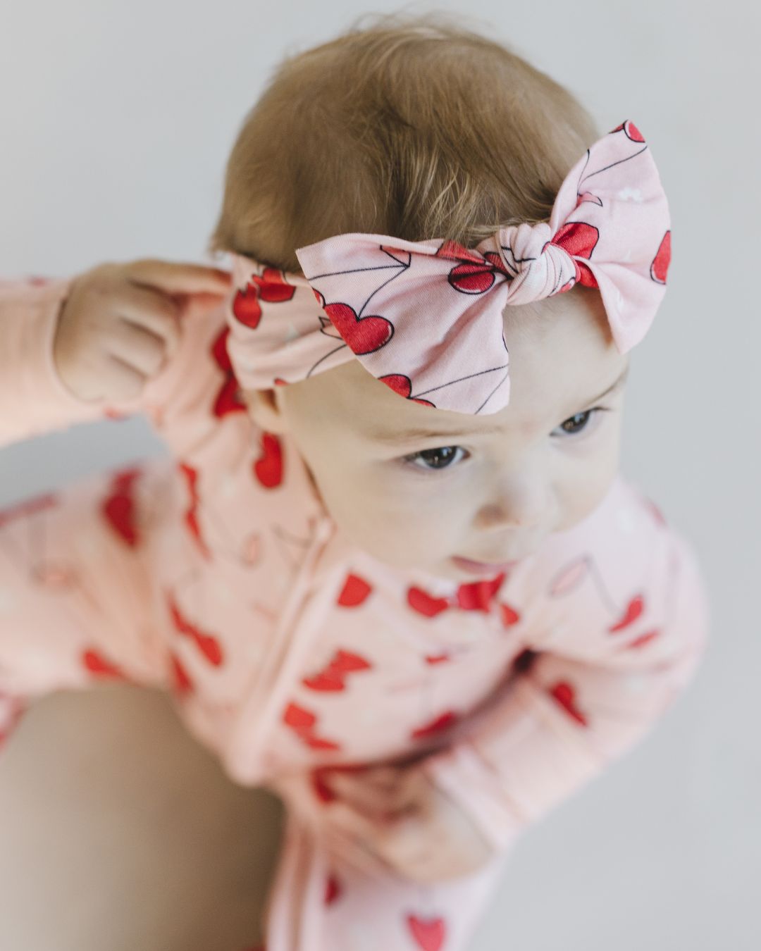 Bamboo Headband | Cherry Heart