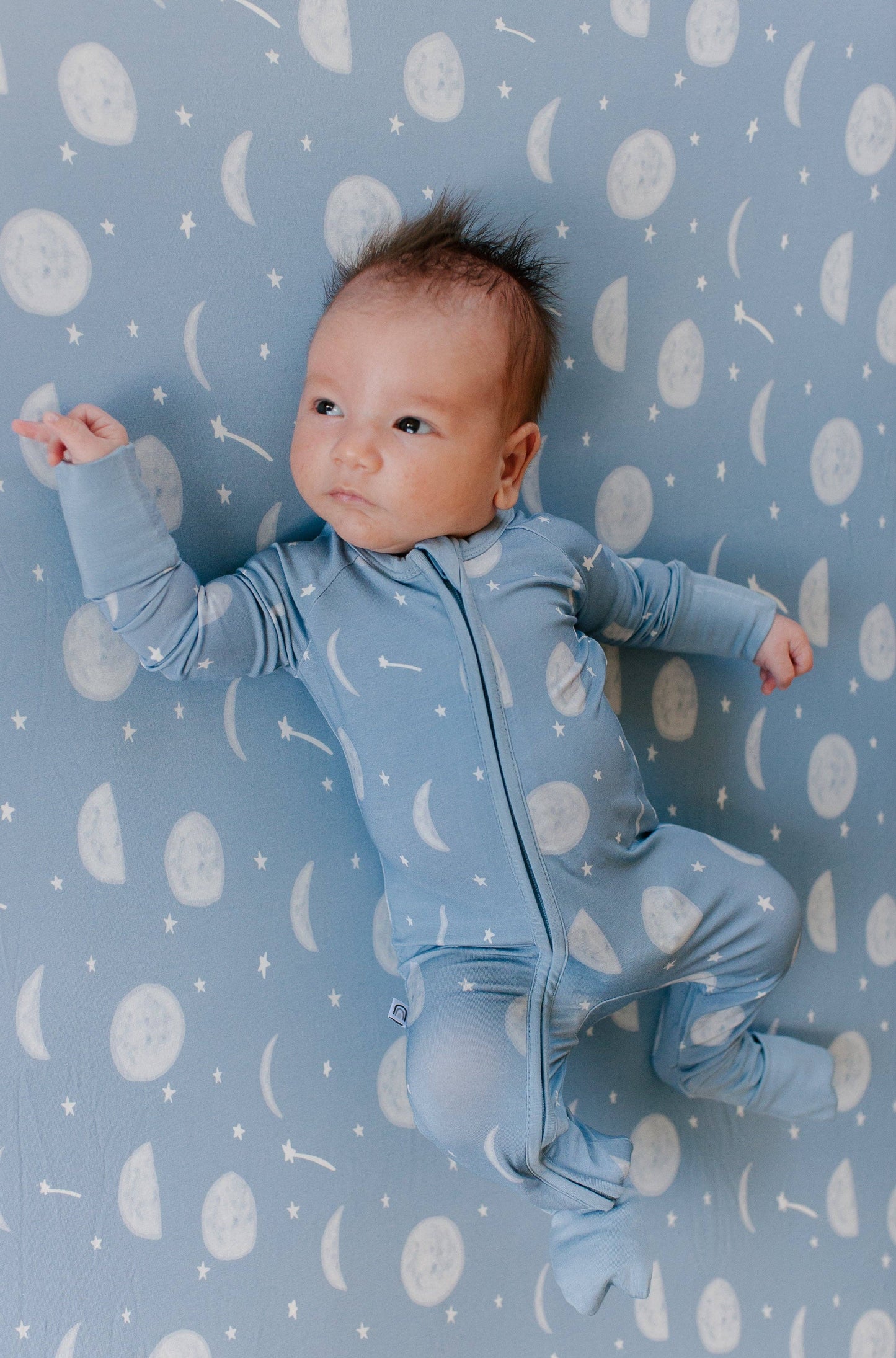 Reach For The Moon Bamboo Zippy Romper