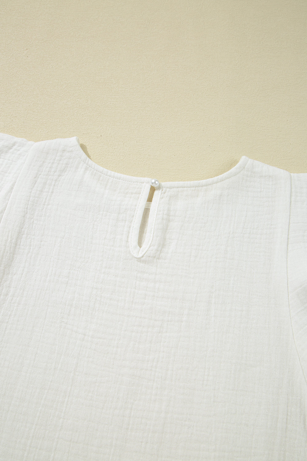 Cecelia Ruffled Flutter Sleeve Blouse