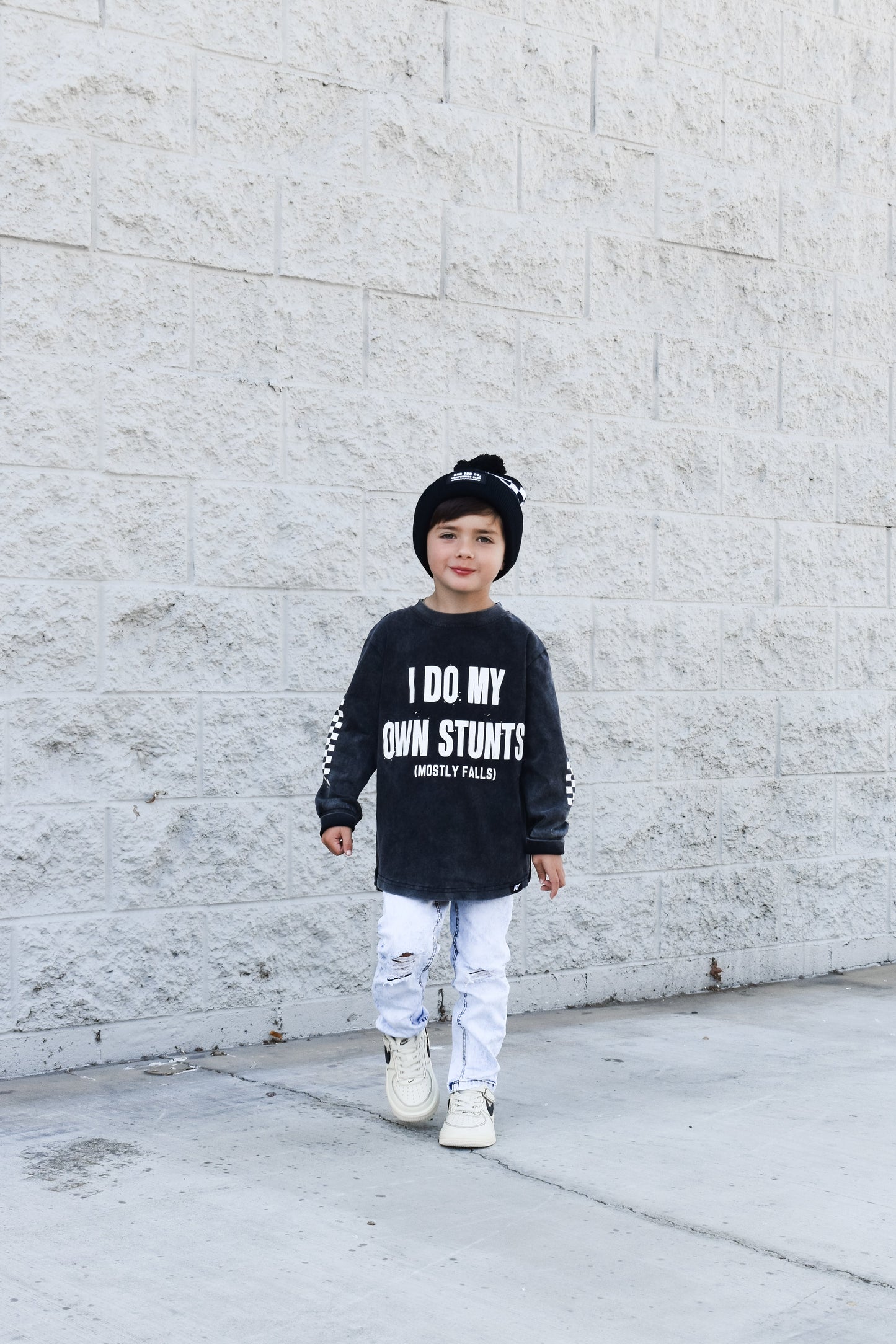 I DO MY OWN STUNTS LONG SLEEVE TEE