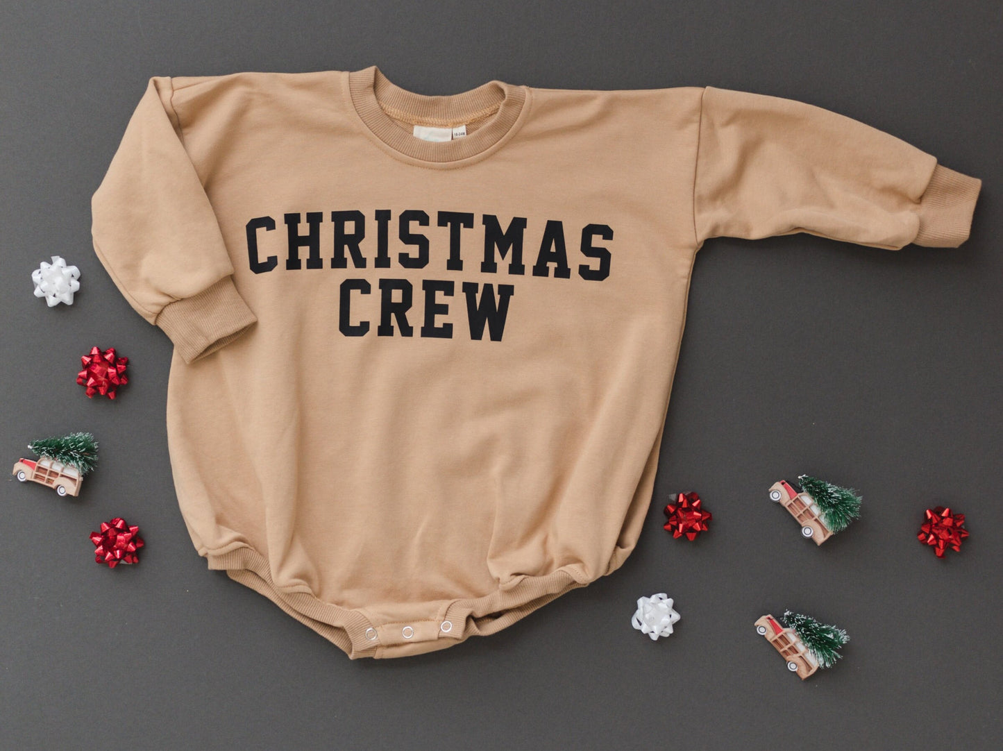 Christmas Crew Sweatshirt Romper - more colors