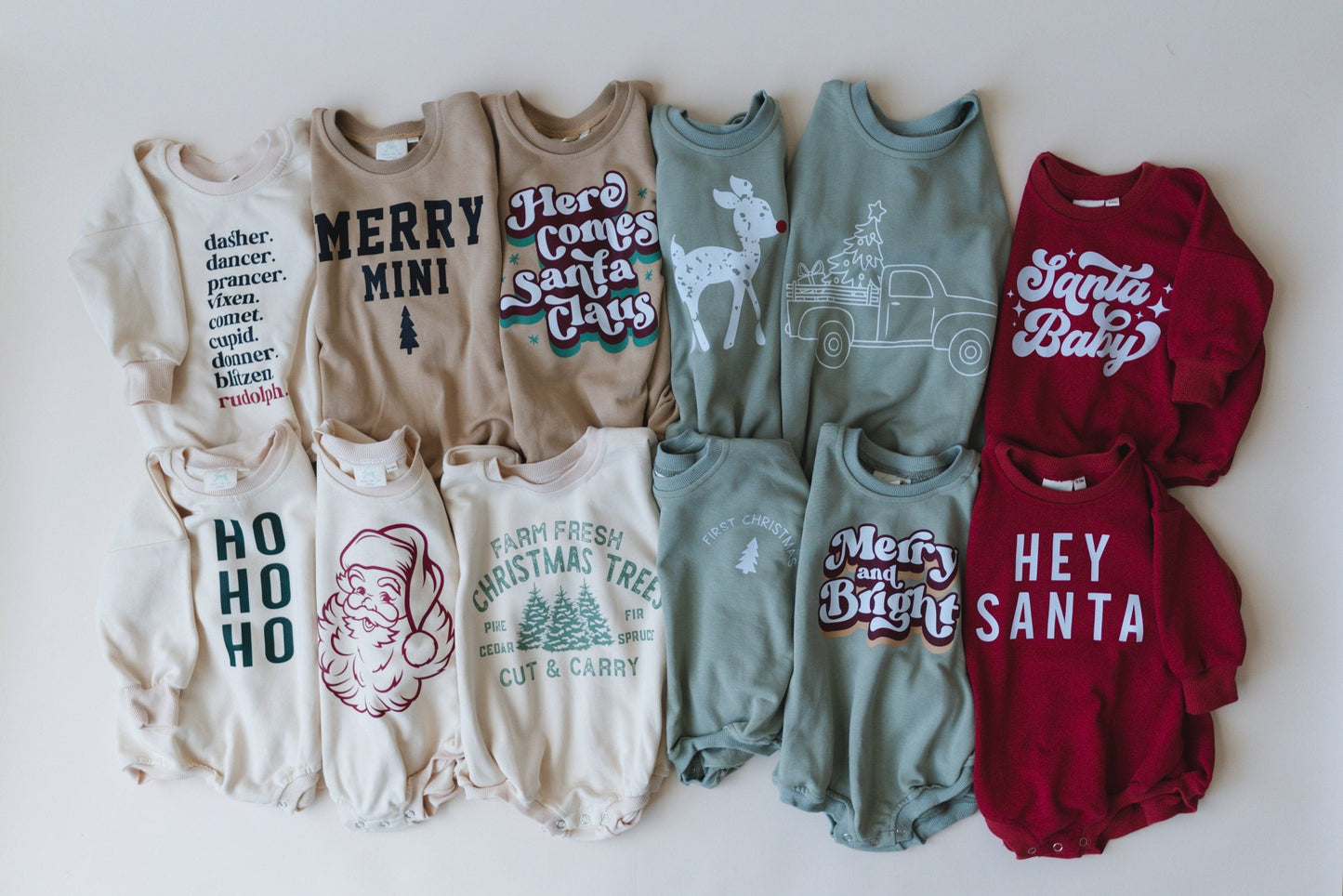 Merry Mini Sweatshirt Romper