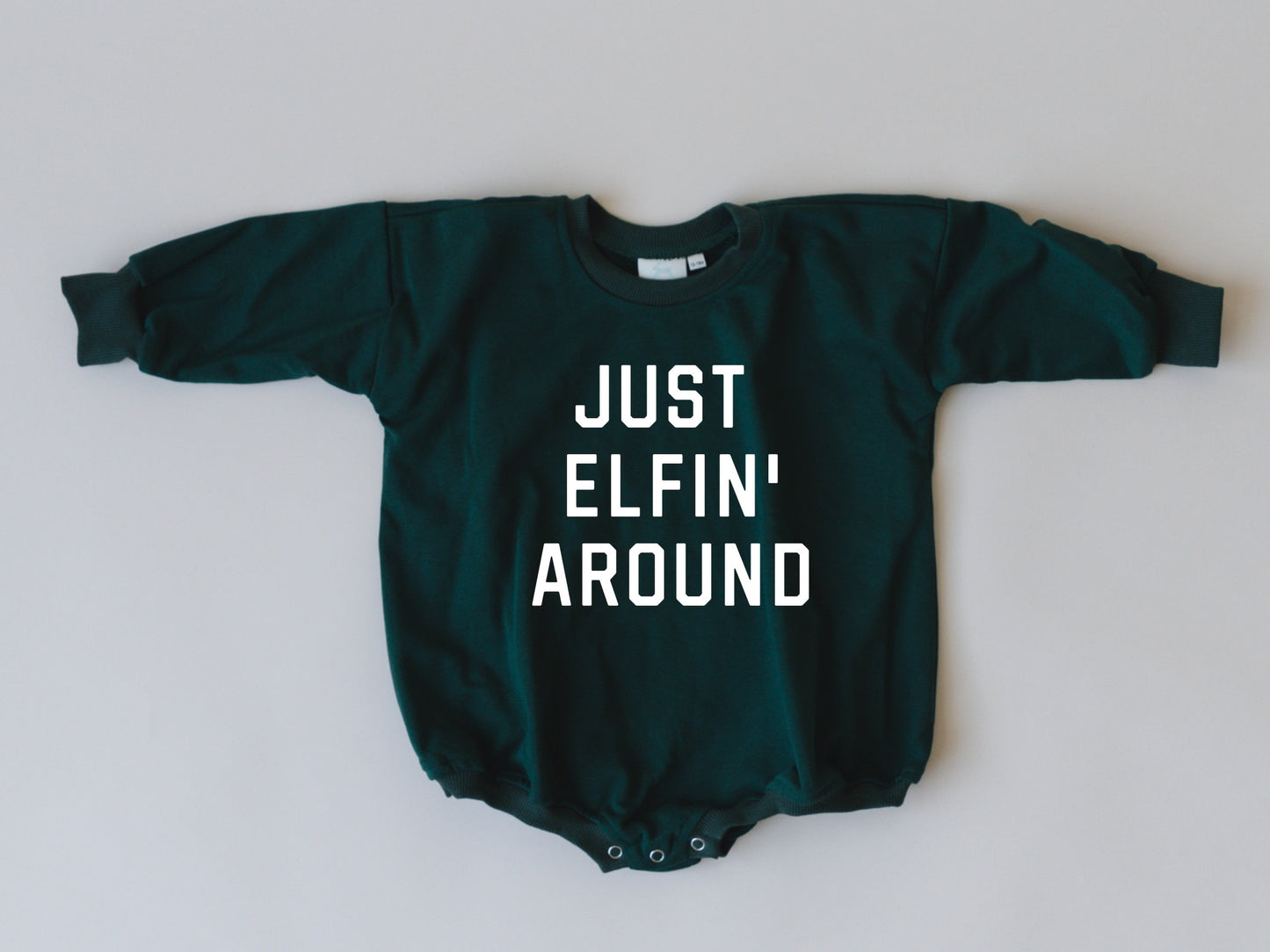 Just Elfin' Around Sweatshirt Romper