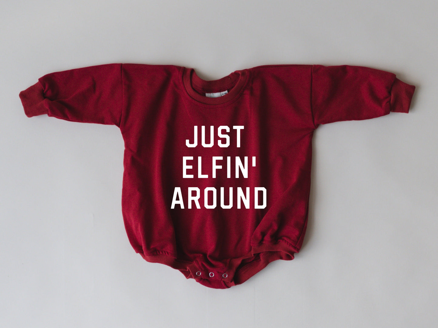 Just Elfin' Around Sweatshirt Romper