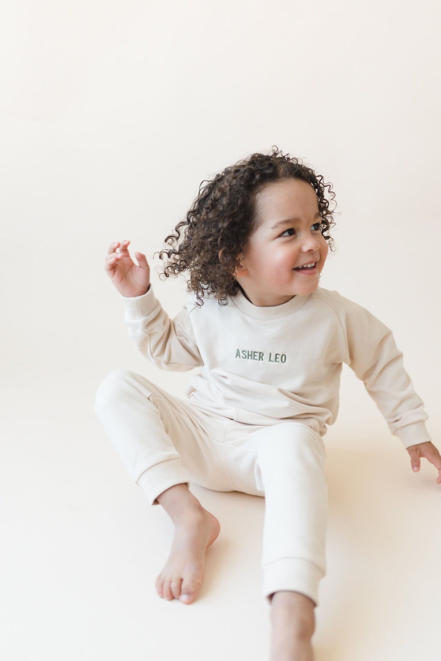 Embroidered Organic Cotton Sweatsuit