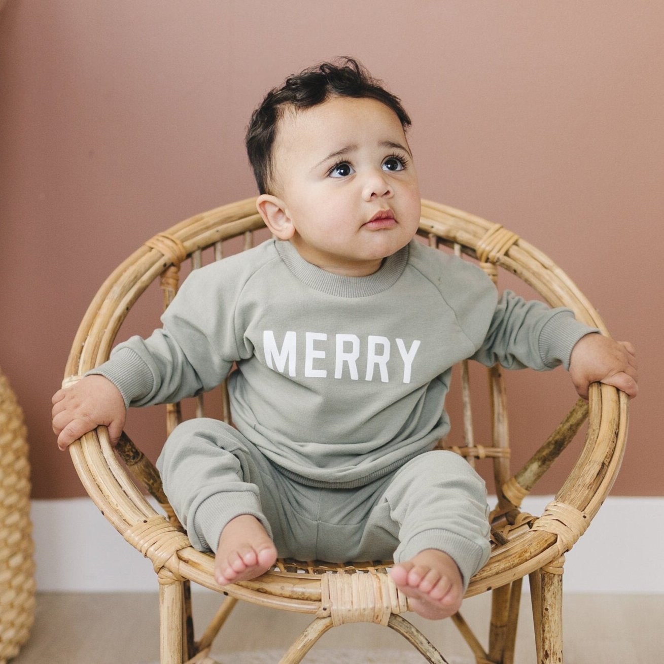 Merry Graphic Organic Cotton 2pc Jogger Set