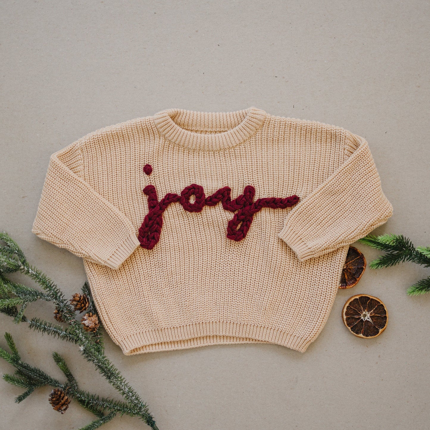 Joy Hand Embroidered Sweater