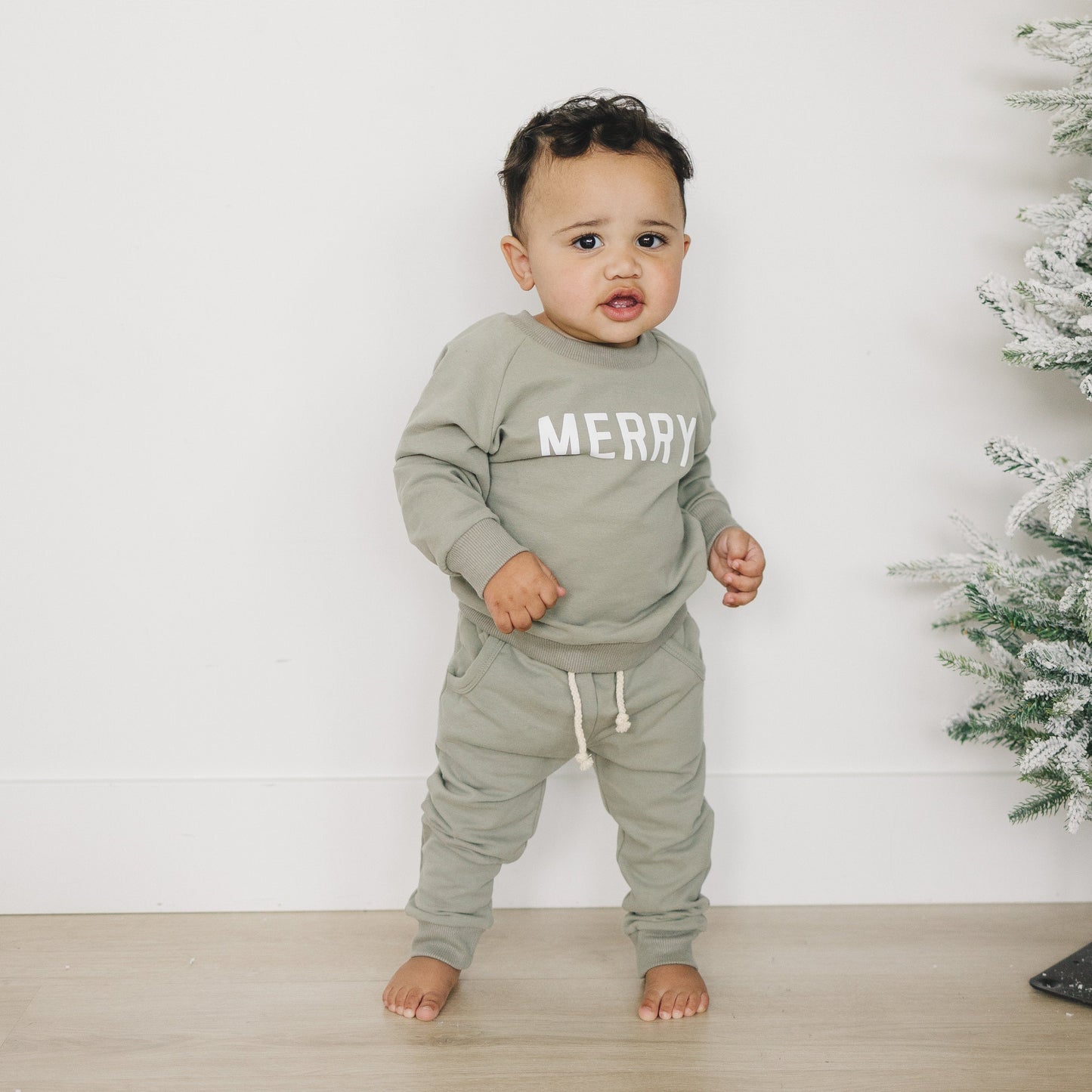 Merry Graphic Organic Cotton 2pc Jogger Set