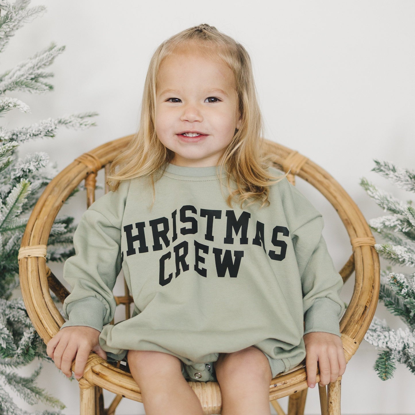 Christmas Crew Sweatshirt Romper - more colors