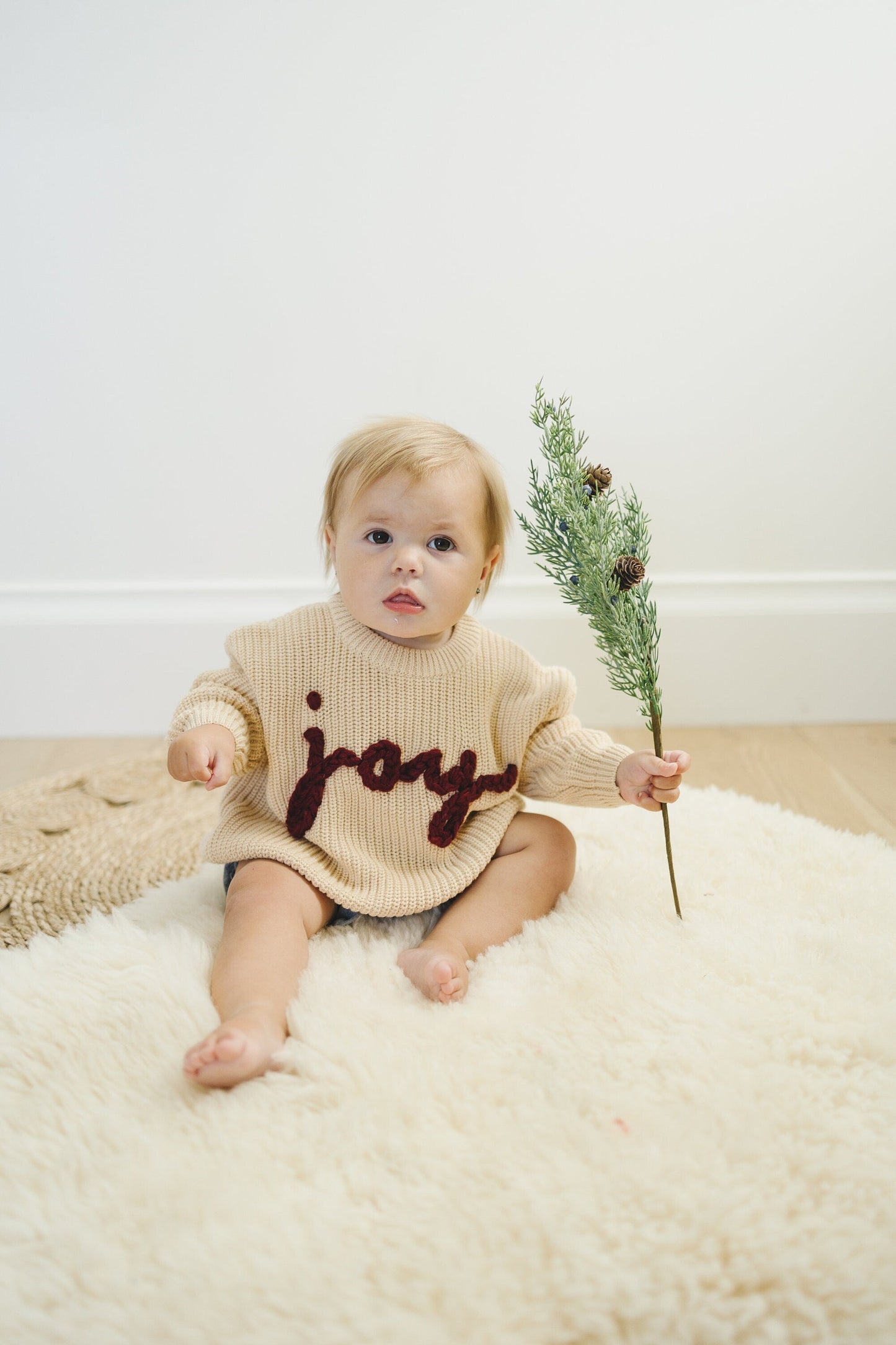 Joy Hand Embroidered Sweater