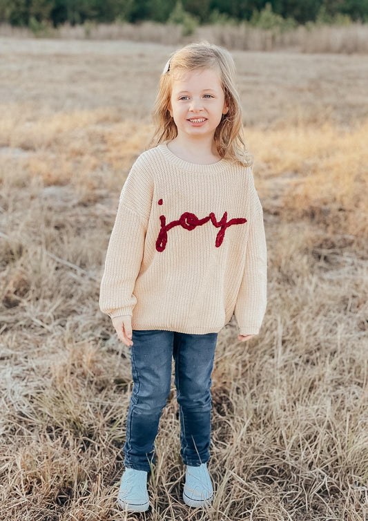 Joy Hand Embroidered Sweater