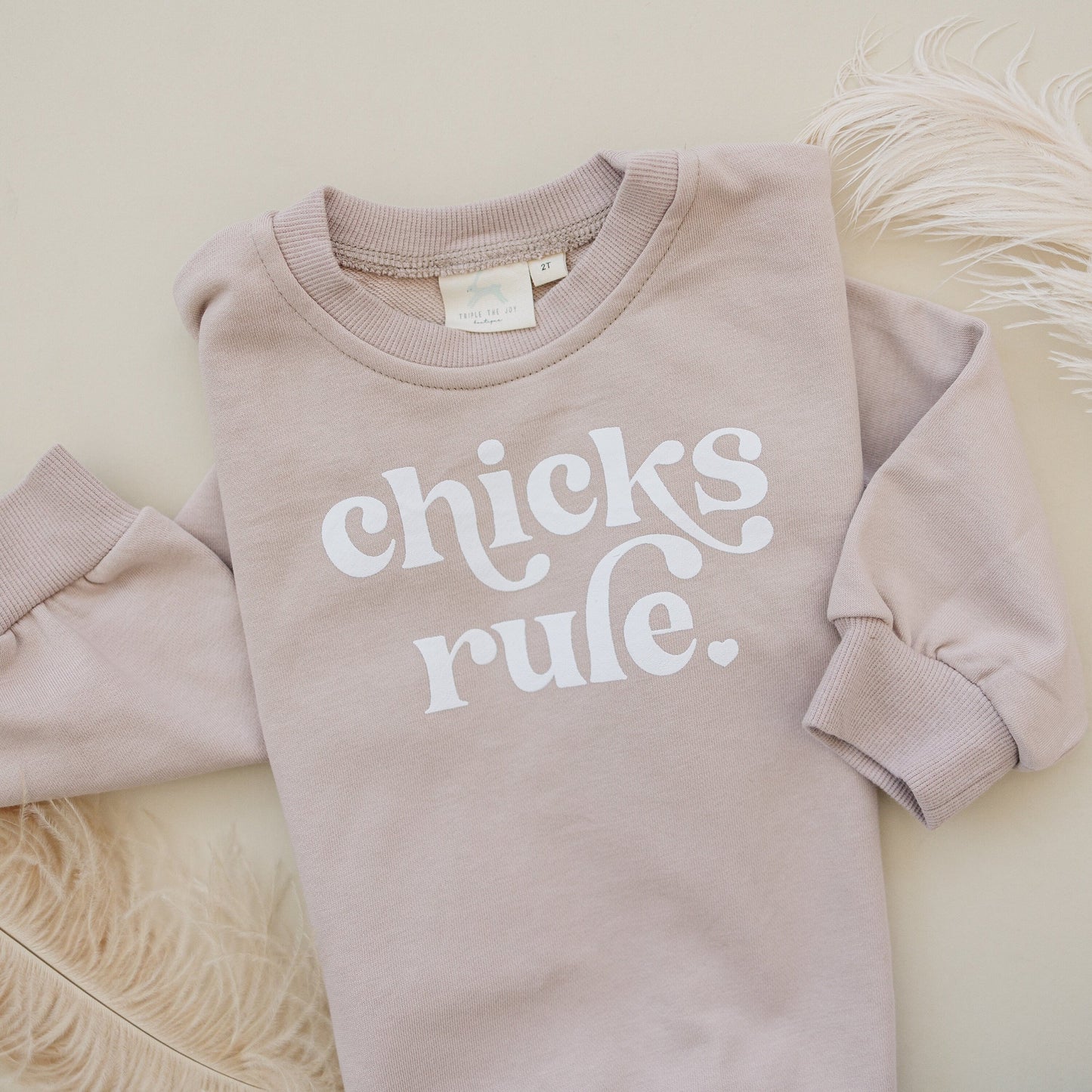 Chicks Rule Infant Crewneck Sweatshirt