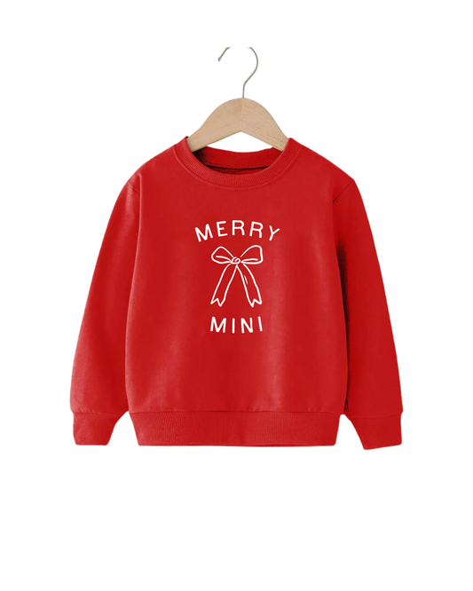 Merry Mini Bow Tee or Sweatshirt