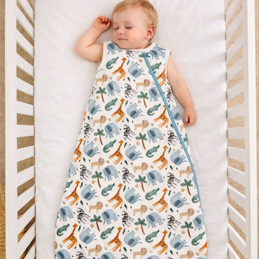 One & Done Sleep Sack - Safari Animals