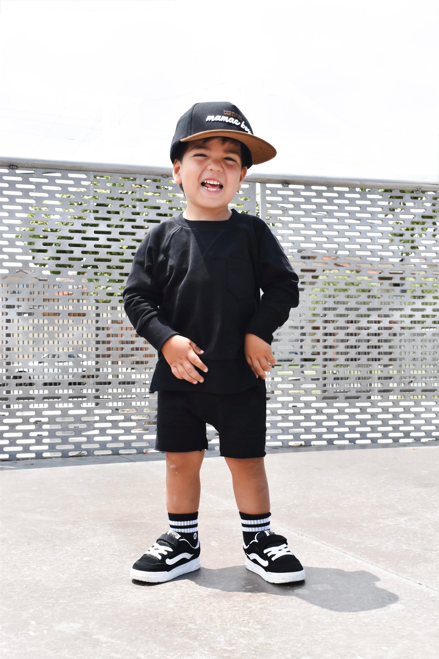 ORGANIC COTTON SHORTS - ONYX