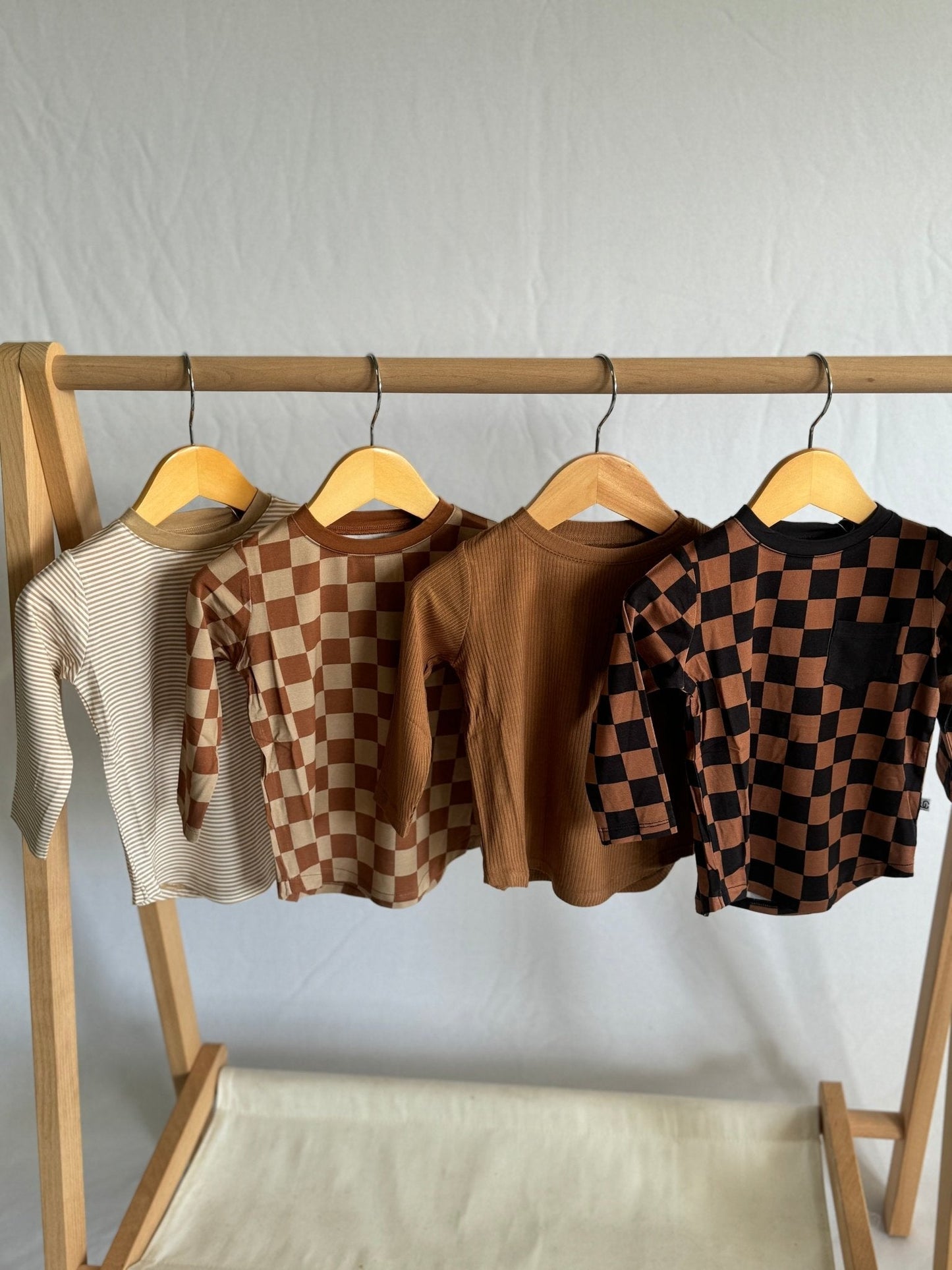 Ribbed Chocolate Pocket Long Sleeve