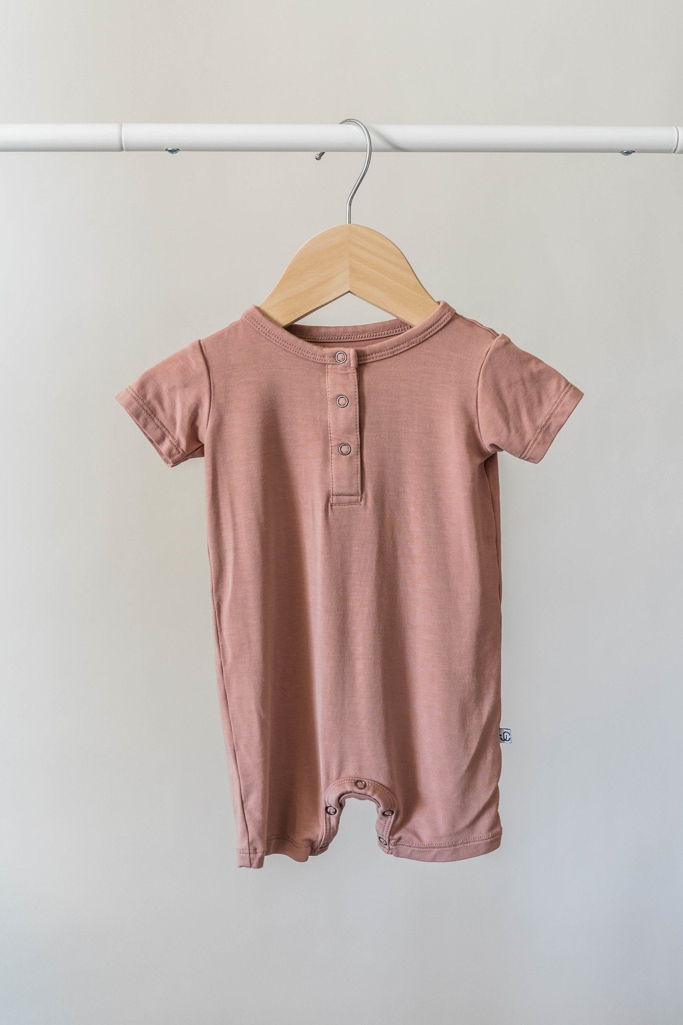 Bamboo Shorty Romper- Canyon Clay