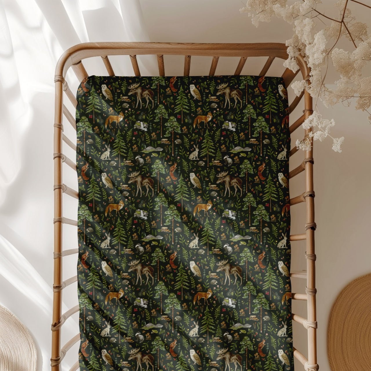 Wood You Be My Friend Crib Sheet